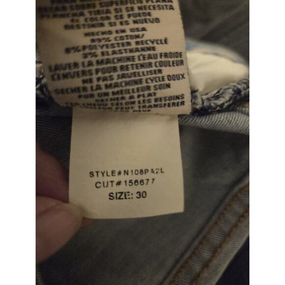 Edyson Valentino Wide Leg Jeans Womens 30 High Rise Light Wash Stretch NWT - Picture 11 of 12